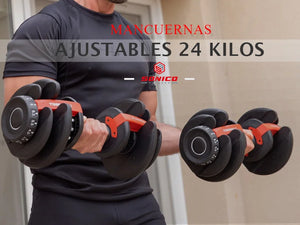 3 TIENDAS™ |Mancuernas Ajustables 24 Kilos (unidad)